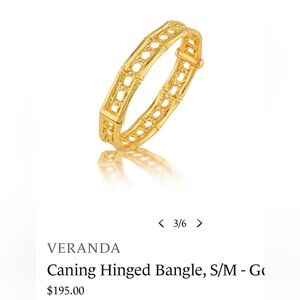 NEW! Juliska designer Capucine De Wulf Gold Bangle